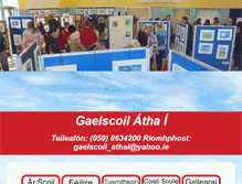 Tablet Screenshot of gaelscoilathai.ie
